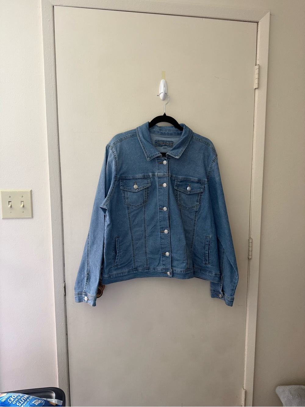 Maurices Light Blue Denim Jean Jacket - Women